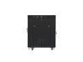 LANBERG Szafa instalacyjna rack stojąca 19 15U 600x800 czarna, drzwi szklane lcd (flat pack)