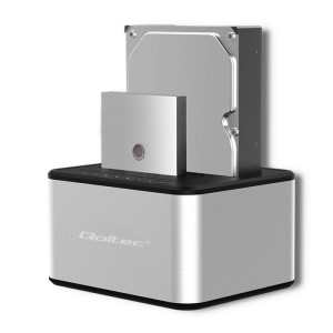 Qoltec Stacja dokująca dysków 2xHDD/SSD | 2.5"/3.5" SATA | USB 3.0 |    Klonowanie