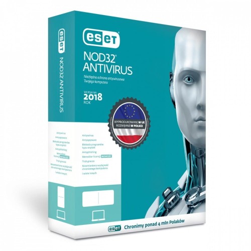 ESET NOD32 Antivirus PL Kon 1U 1Y    ENA-K-1Y-1D