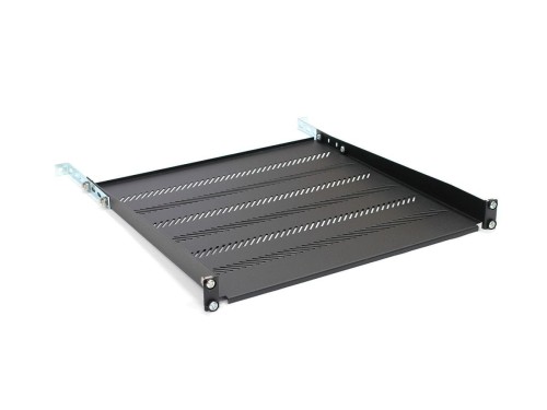 ASSMANN Półka do szaf 450mm 19" 483x450mm 1U czarna z regulacją i podporą