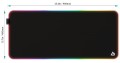 AUKEY KM-P7 RGB XXL gamingowa podkładka pod mysz i klawiaturę | 900x400x4mm | wodoodporna | gumowany spód | aplikacja G-aim Control Center
