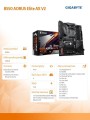 Gigabyte Płyta główna B550 AORUS ELITE AX V2 AM4 4DDR4 HDMI/DP M.2 ATX