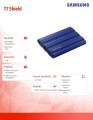 Samsung Dysk SSD T7 Shield 1TB USB 3.2, niebieski