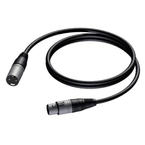 PROCAB Kabel XLR Męski - XLR Żeński 0,5 M