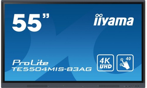 IIYAMA Monitor wielkoformatowy 55 cali TE5504MIS-B3AG INFRARED,4K,IPS,24/7,WiFi,7H,OPS SLOT