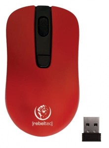 Rebeltec Mysz bezprzewodowa STAR 800/1000/1600 DPI czerwona