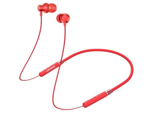 Lenovo sluchawki douszne bluetooth HE05 czerwon