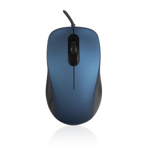MODECOM Mysz przewodowa optyczna M10S Silent niebieska