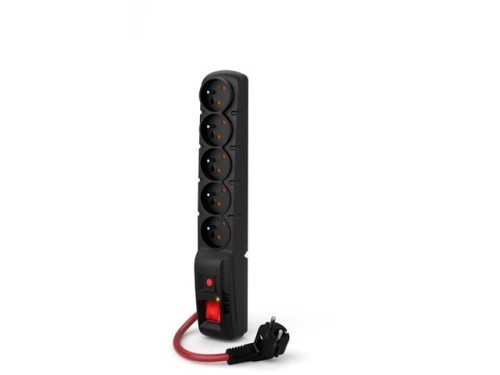 Acar Listwa zasilająca F5 Power 10m 16A (5 gniazd) Czarna