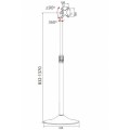 Techly Stojak podłogowy LCD/LED 13-27cali regulowany