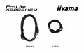 IIYAMA Monitor 21.5 cala X2283HSU-B1 VA,HDMI,DP,2x2W,2xUSB,1ms,VESA