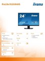 IIYAMA Monitor 23.8 cala XU2494HS-B2 VA,FHD,HDMI,DP,2x2W,VESA