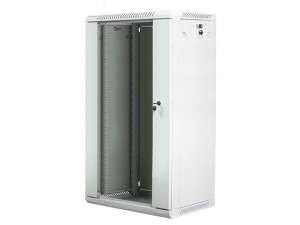 Lanberg Szafa instalacyjna wisząca 19 cali 22U 600X450mm szara (drzwi szklane)