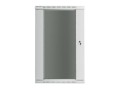 Lanberg Szafa instalacyjna wisząca 19'' 22U 600X450mm szara (drzwi       szklane)