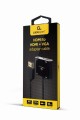 Gembird Adapter HDMI męski do HDMI żeński + VGA żeński z audio i dodatkowym portem zasilania