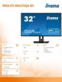 IIYAMA Monitor 32 cale XB3270QS-B5 IPS,WQHD,HDMI,DP,DVI,HAS(150mm)