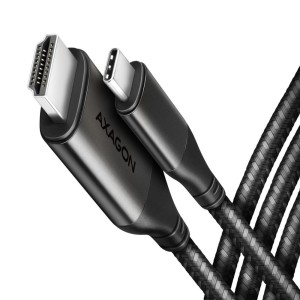 AXAGON RVC-HI2MC Adapter aktywny USB-C -> HDMI 2.0 4K/60Hz Aluminum, 1.8m kabel