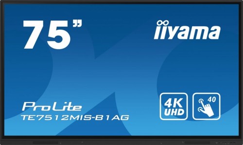 IIYAMA Monitor interaktywny 75 cali TE7512MIS-B1AG INFRARED,40pkt,IPS,4K,7H,WiFi