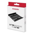 AXAGON RHD-125B Ramka metalowa do montażu 1x 2.5" HDD w pozycji 3.5" Czarna