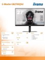 IIYAMA Monitor 27 cali GB2730QSU-B5 WQHD,HDMI,DP,DVI,USB3.0,75Hz,HAS(150mm)