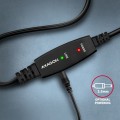 AXAGON Kabel ADR-215B USB 2.0 A-M -> B-M aktywny kabel połączeniowy/wzmacniacz 15m