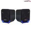 Audiocore Głośniki komputerowe 6W USB AC865B czarno-niebieskie