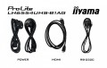 IIYAMA Monitor wielkoformatowy 64.5 cala LH6554UHS-B1AG 24/7,IPS,ANDROID.11,4K,SDM,2x10W