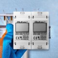 Qoltec Jednofazowy elektroniczny licznik | miernik zużycia energii na   szynę DIN | 230V | LCD | 2P