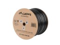 LANBERG KABEL LAN FTP KAT-5E 305M DRUT OUTDOOR ŻELOWANY CU CZARNY FLUKE PASSED LANBERG