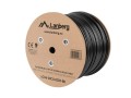 LANBERG KABEL LAN UTP KAT-6 305M DRUT OUTDOOR ŻELOWANY CU CZARNY FLUKE PASSED LANBERG