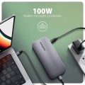 AXAGON HMC-12GM2 hub USB 12 in1 10Gbps, 3x USB-A, USB-C, HDMI, DP,  RJ-45, M.2, SD/mSD, audio, PD