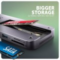 AXAGON HMC-12GM2 hub USB 12 in1 10Gbps, 3x USB-A, USB-C, HDMI, DP,  RJ-45, M.2, SD/mSD, audio, PD