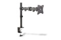 Digitus Stojak biurkowy pojedycz z zaciskiem, 1xLCD, max. 27, max. 8kg, uchylno-obrotowy 360 (PIVOT)