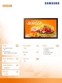 Samsung Monitor profesjonalny OH24B 24 cale matowa 24h/7 1500cd/m2 S10 Player (Tizen 6.5) 3 lata d2d (LH24OHBEBGBXEN)