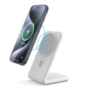 CRONG Ładowarka bezprzewodowa MagSpot Stand 2w1 z MagSafe do iPhone i AirPods