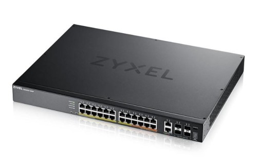 Zyxel Punkt dostępu L3 24 porty PoE,10GbE RJ-45, 4 porty                      10GbE SFP+ XGS2220-30HP-EU0101F