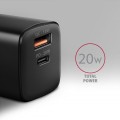 AXAGON  Ładowarka sieciowa ACU-PQ20 20W, QC3.0/AFC/FCP + PD Czarna