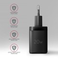 AXAGON  Ładowarka sieciowa ACU-PQ20 20W, QC3.0/AFC/FCP + PD Czarna