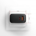 AXAGON Ładowarka sieciowa ACU-PQ45 2-port  QC3.0,4.0/AFC/FCP/PPS/Apple  + PD type-C, 45W, Czarna