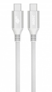 TB Kabel USB C - USB C 1m 240W biały