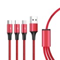 Unitek Kabel ładujący 3-in-1 USB - USB-C/microUSB/Lightning, 1,2m; C4049RD