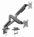 Gembird Ramię biurkowe na 2 monitory 17-32 cali 9kg szare