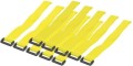 Techly Opaski rzepowe 300x20mm, 10szt, żółte