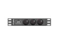 LANBERG Listwa zasilająca Rack PDU 10 1U 3x PL 2m 16A czarna