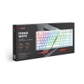 Savio Klawiatura mechaniczna bezprzewodowa SAVIO PHENIX WHITE Gateron Yellow, Pudding