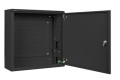 Lanberg Szafa instalacyjna rack wisząca 19 cali 6U+3U 540x200 niskoprofilowa (złożona) czarna