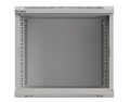 Lanberg Szafa instalacyjna rack wisząca 19" 9U 540x350 szara drzwi przeszklone ( flat pack)