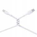 AUKEY CB-NAC1 White nylonowy kabel USB C - USB A | 1m | 3A | 60W PD | 20V