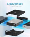 IcyBox Obudowa IB-525-U3 1x5,25 SATA DVD/Blue-Ray, czarna