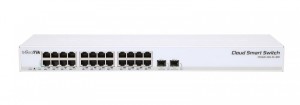 Mikrotik Switch CSS326-24G-2S+RM 800MHZ, 1GB, 24XGE, 2XSFP+, 1XSERIAL -RJ45